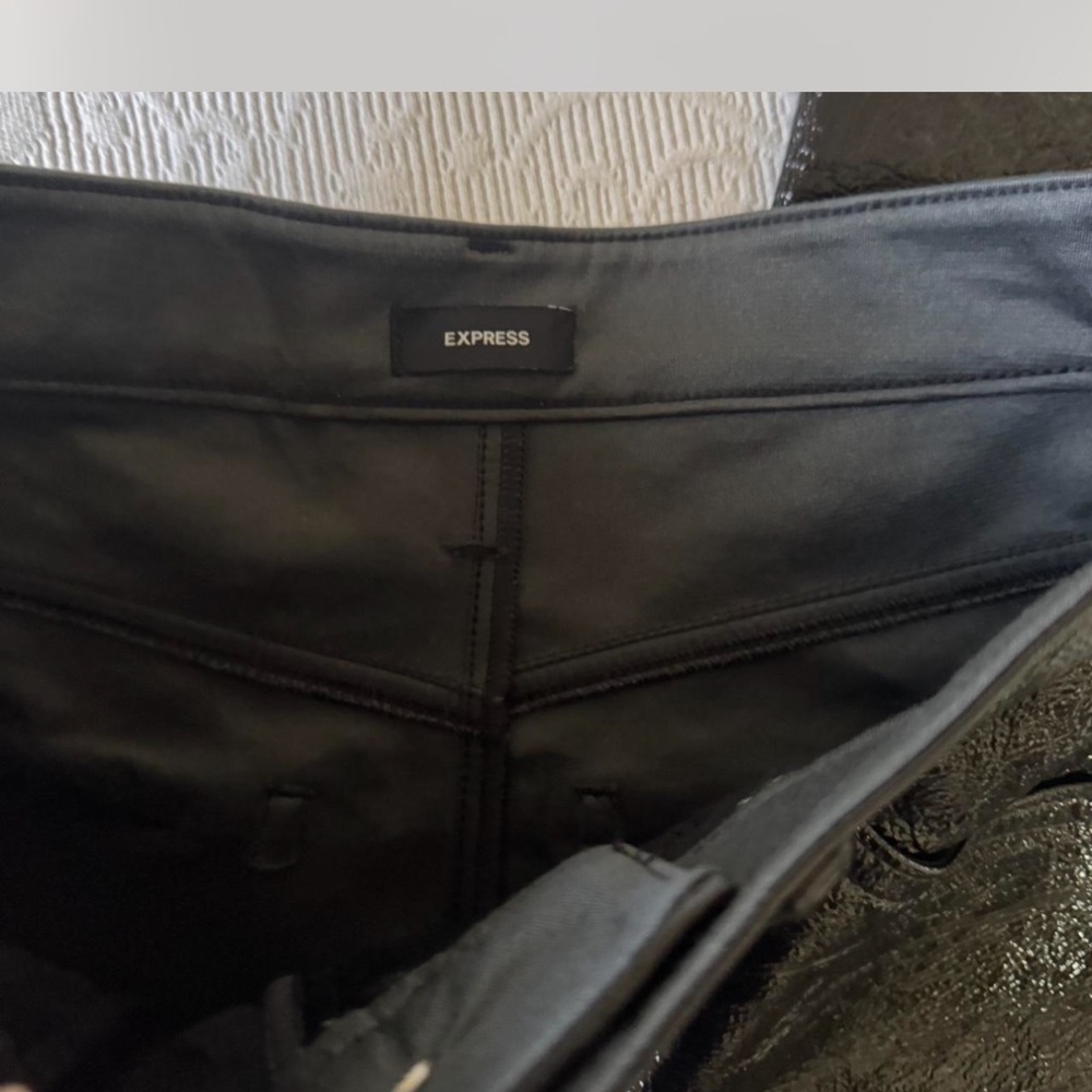 Express Black Straight Leg pants with Sleek Finish - Picture 7 of 7